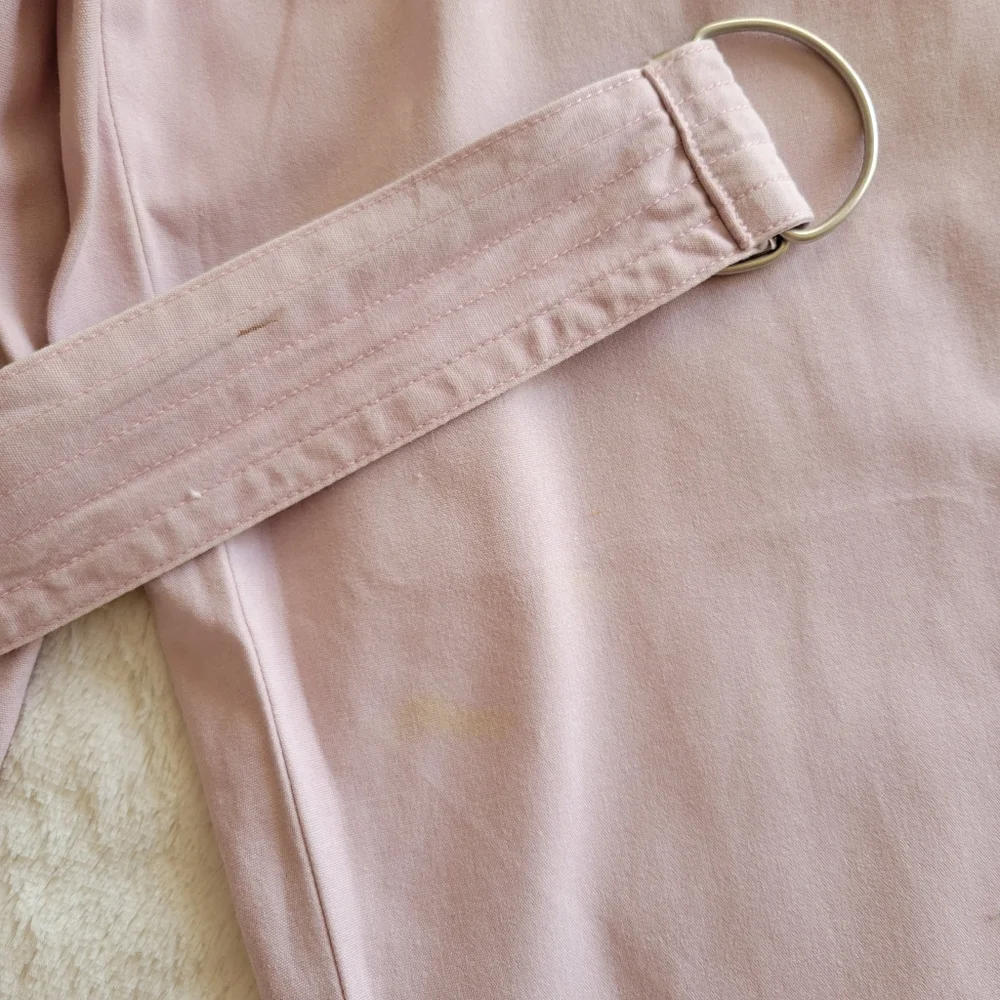 Vintage Y2K Mossimo Cropped Utility Lowrise Pants with Belt Blush Pink  *sz 9* - Picture 15 of 16